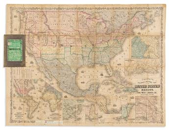 (CIVIL WAR.) Joseph Hutchins Colton. Colton's Rail-Road and Military Map of the United States, Mexico, The West Indies &c.                       